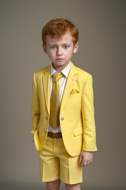 Serbian child boy with  ginger hair