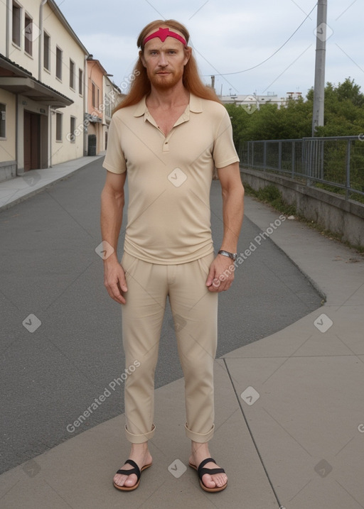 Slovenian 45 years male with  ginger hair