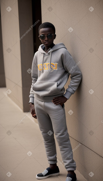 Malian teenager boy with  gray hair