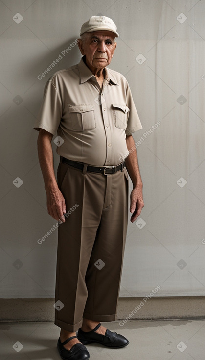 Iraqi elderly male with  brown hair