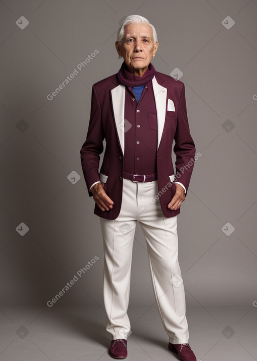 Peruvian elderly male with  white hair