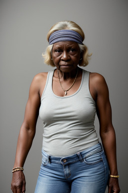 Elderly female with  blonde hair