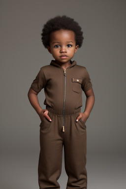 African infant boy with  brown hair