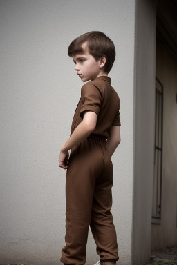 Belarusian child boy with  brown hair