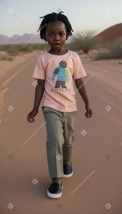 Zimbabwean infant boy with  black hair