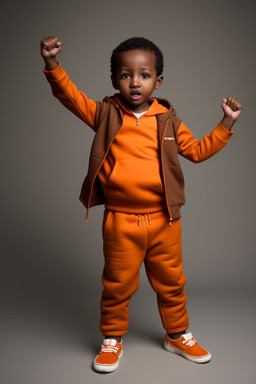 Kenyan infant boy with  brown hair