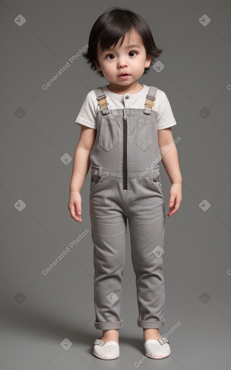 Taiwanese infant boy with  gray hair