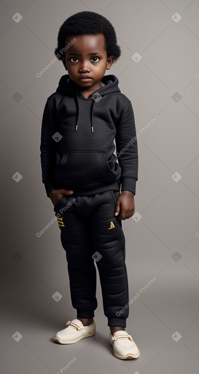 Tanzanian infant boy with  black hair