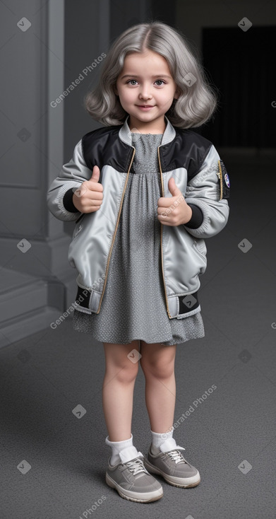 Georgian infant girl with  gray hair