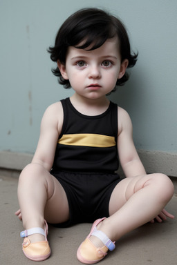 Ukrainian infant boy with  black hair