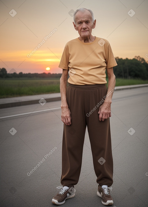 Swedish elderly male with  brown hair