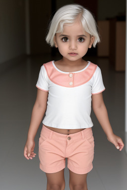 Emirati infant girl with  white hair