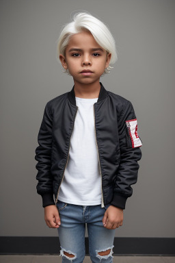 Nicaraguan child boy with  white hair