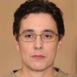 Neutral white adult male with short  brown hair and brown eyes