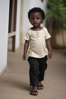 Nigerian infant boy with  black hair