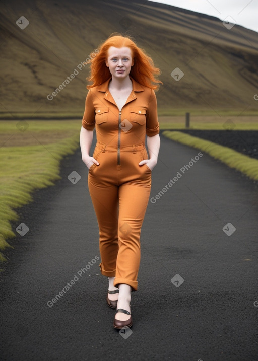 Icelandic adult non-binary with  ginger hair