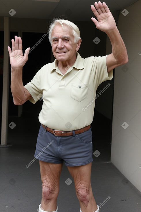 Chilean elderly male with  blonde hair