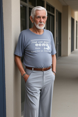 Costa rican elderly male with  gray hair