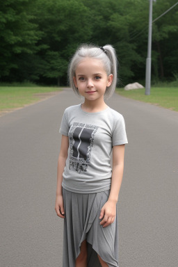 German child female with  gray hair