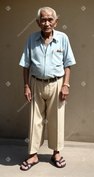 Nepalese elderly male with  blonde hair