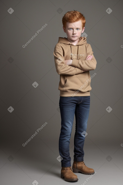 Child male with  ginger hair