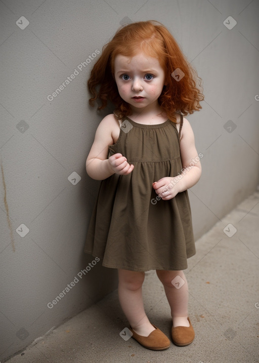 Syrian infant girl with  ginger hair