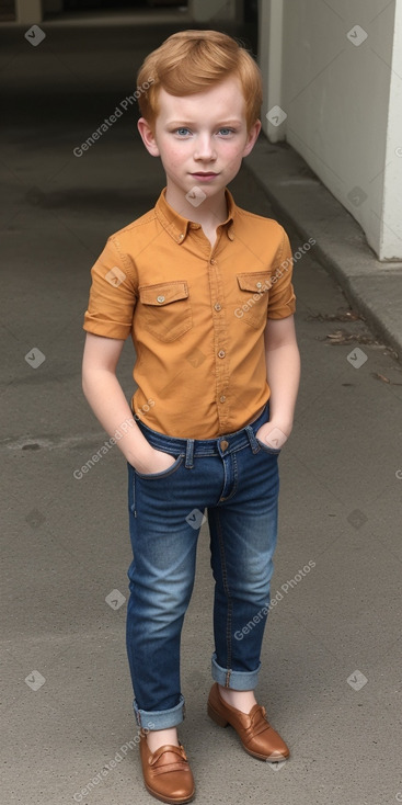 Child boy with  ginger hair