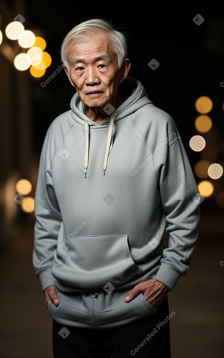 Chinese elderly male with  blonde hair