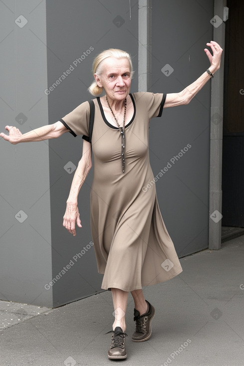 German elderly female with  blonde hair