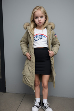 American infant girl with  blonde hair