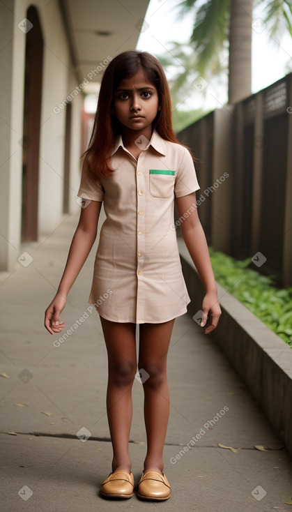 Bangladeshi child girl with  ginger hair