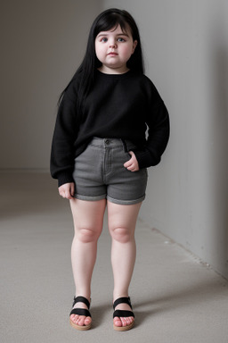 Albanian infant girl with  black hair