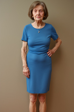 Caucasian elderly female with  brown hair