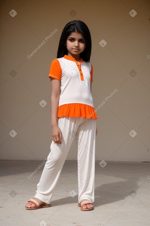 Pakistani child girl with  white hair