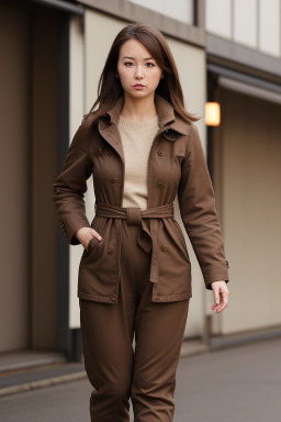 Japanese adult female with  brown hair