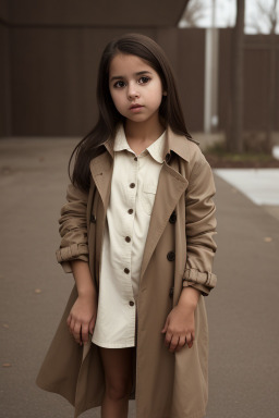 Hispanic infant girl with  brown hair