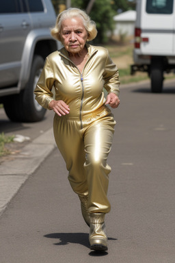 Nicaraguan elderly female with  blonde hair