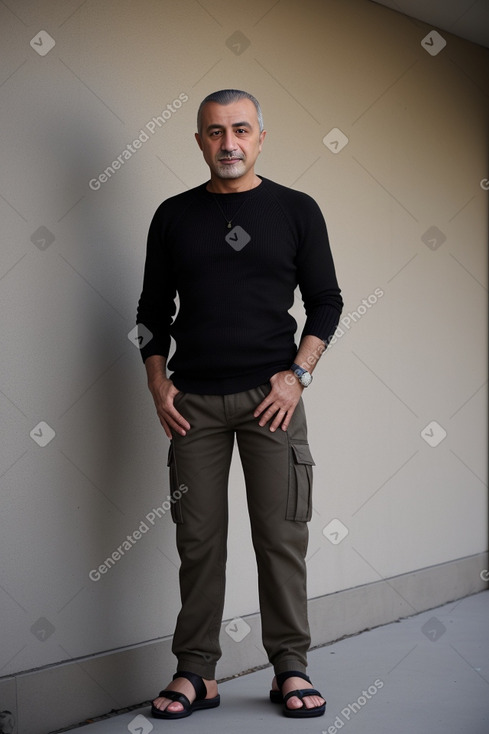 Turkish 45 years male with  black hair