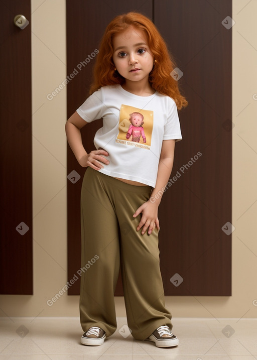 Omani infant girl with  ginger hair