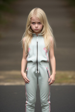 Danish child girl with  blonde hair