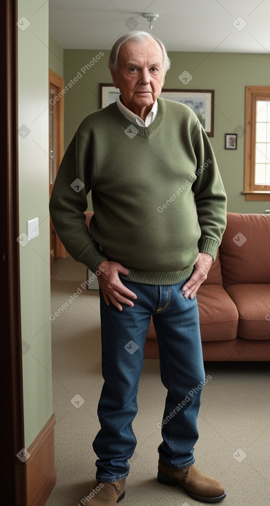 Swedish elderly male with  brown hair