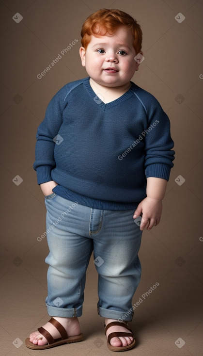 Puerto rican infant boy with  ginger hair