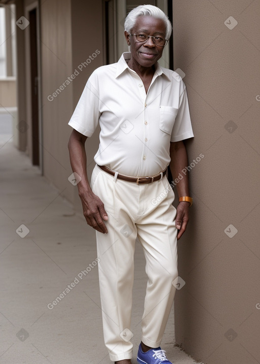 Elderly male with  white hair