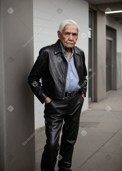 Peruvian elderly male with  black hair