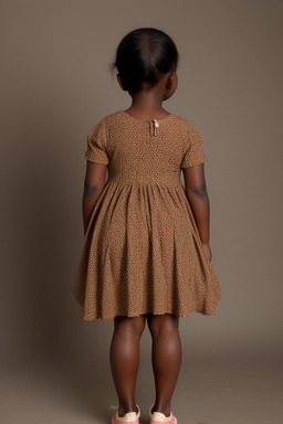 Zambian infant girl with  brown hair