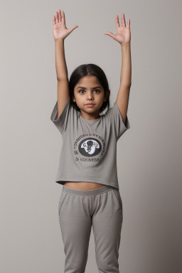 Mexican child female with  gray hair