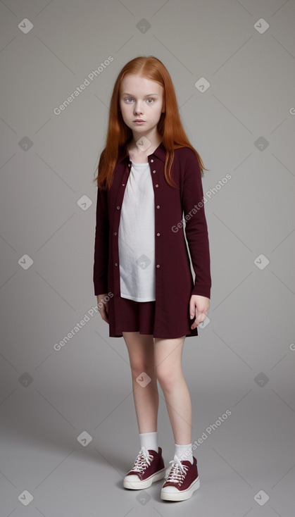 Danish child girl with  ginger hair