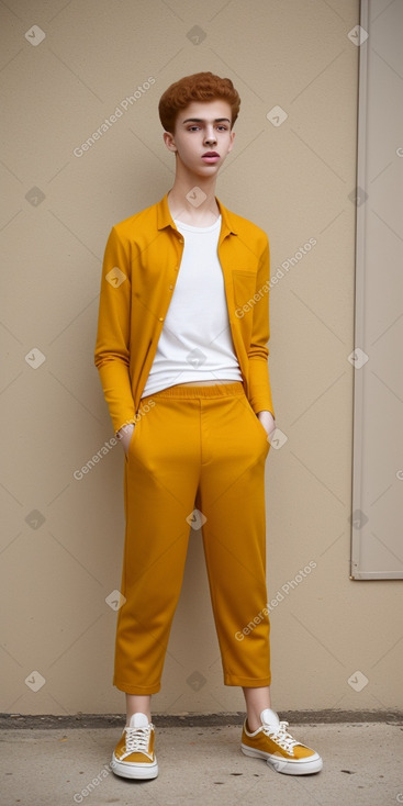 Tunisian teenager boy with  ginger hair