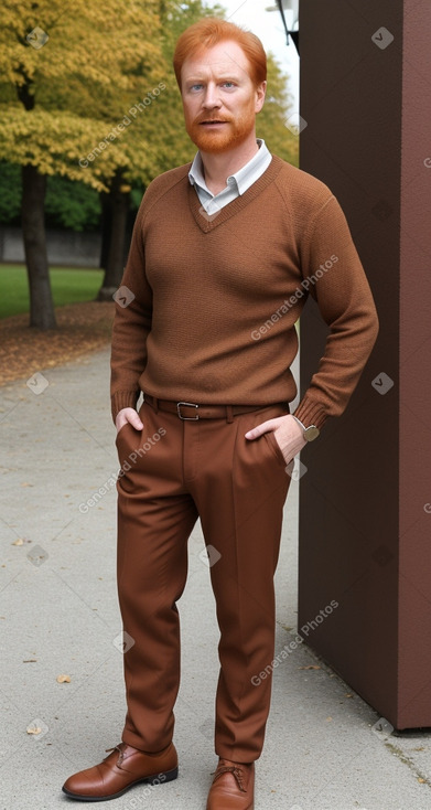 Austrian middle-aged male with  ginger hair