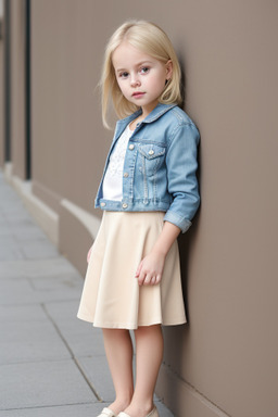 Danish infant girl with  blonde hair